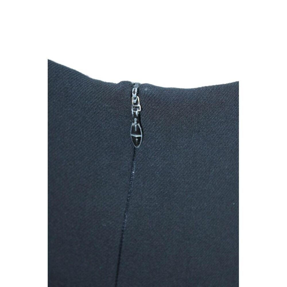 Jil Sander Womens Zip Up Mini Pencil Skirt Black Wool Size EUR 34 - Picture 4 of 6